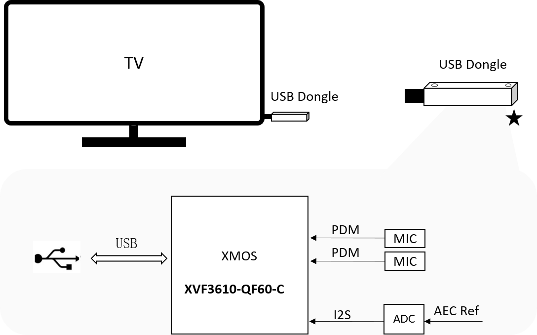 2-MIC( USB Dongle)