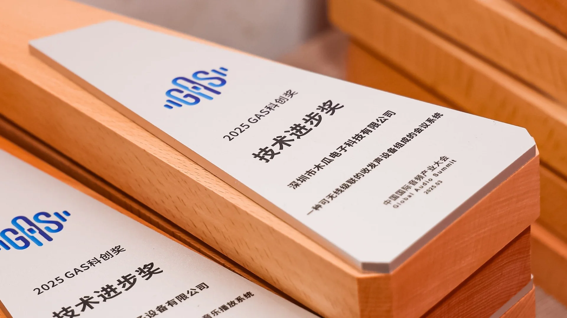 木瓜科技荣获“GAS消费电子科创奖-技术进步奖”!