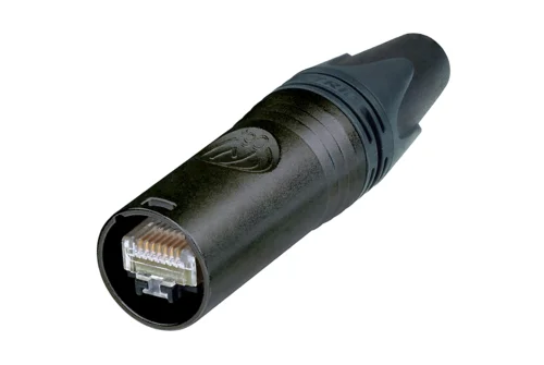 etherCON CAT6A电缆连接器，绝缘直径 ＞ 1.1 mm，自行终端，镀黑