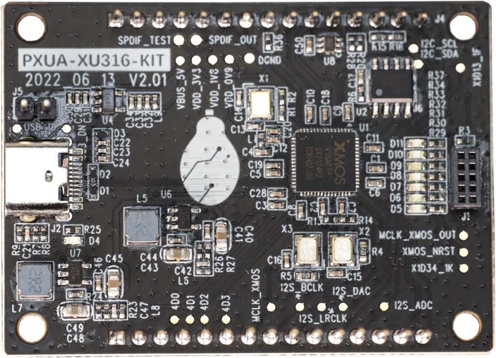 PXUA-XU316-KIT评估板，用户HiFi-USB AUDIO项目评估